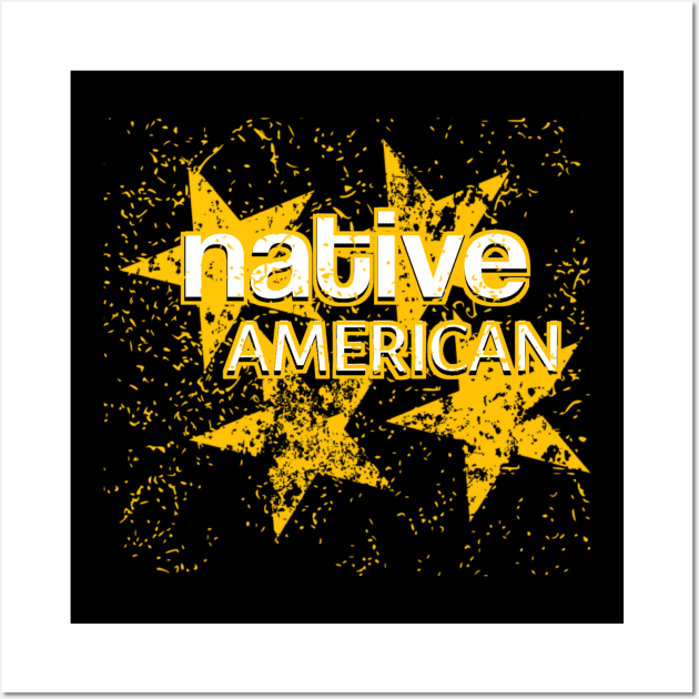 Native American And Stars Wall Art by radeckari25